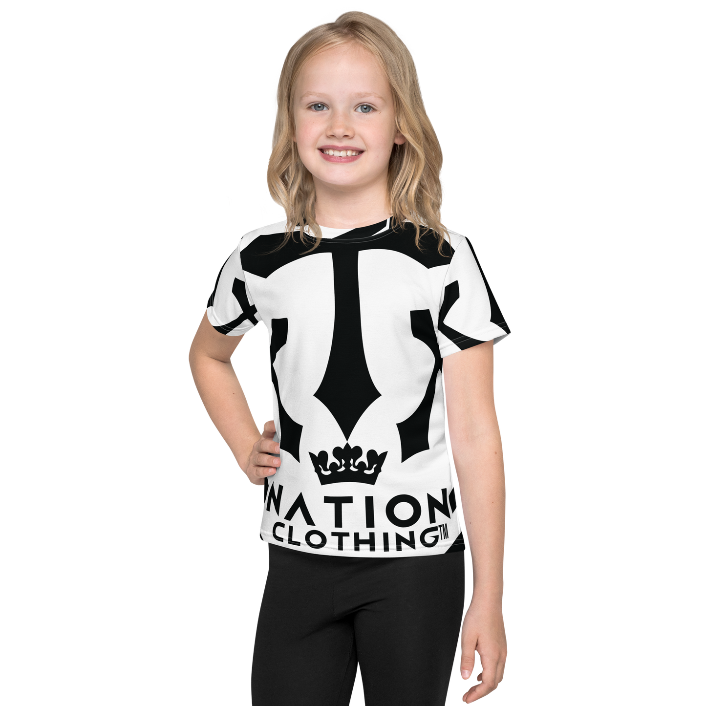 KT Nation Godly Blessed Kids crew neck t-shirt