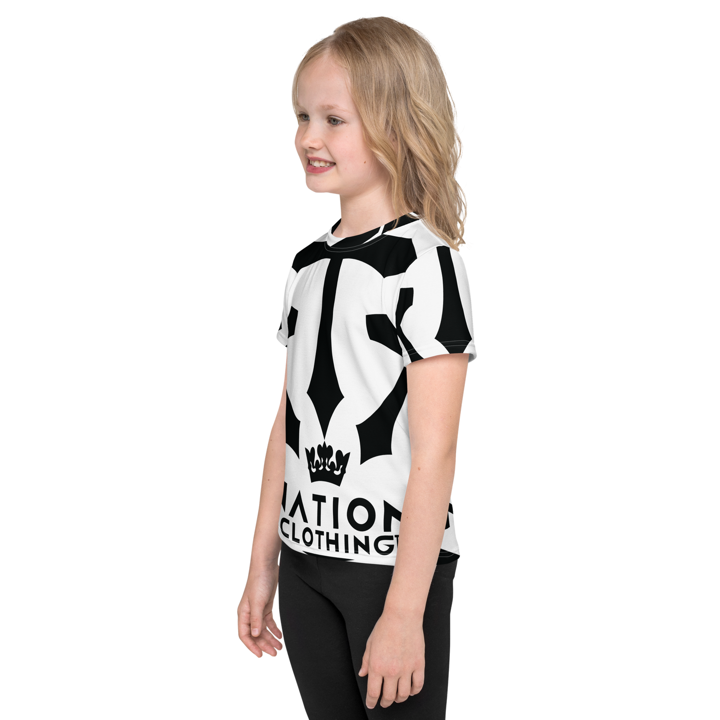 KT Nation Godly Blessed Kids crew neck t-shirt