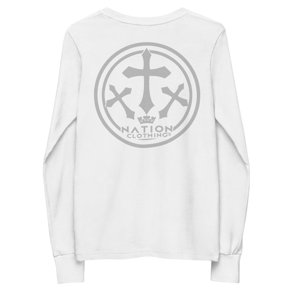 KT Nation Blessed unisex Youth long sleeve tee (logo on back)