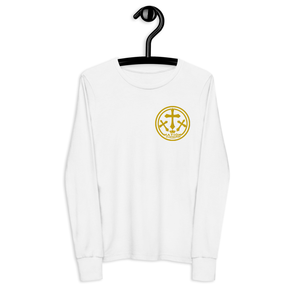 KT Nation Royal unisex Youth long sleeve tee