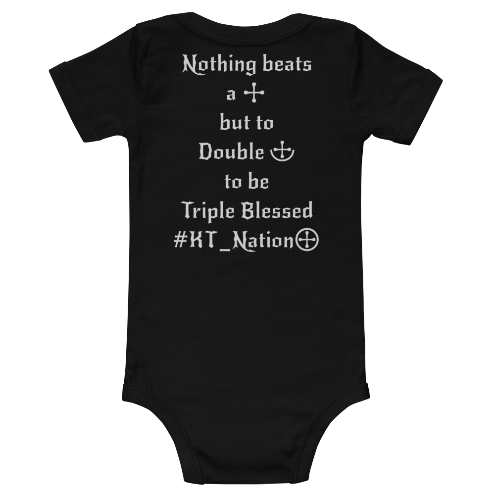 KT Nation Blessed Baby short sleeve one piece