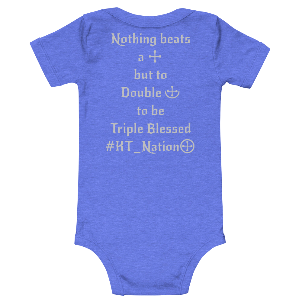 KT Nation Blessed Baby short sleeve one piece