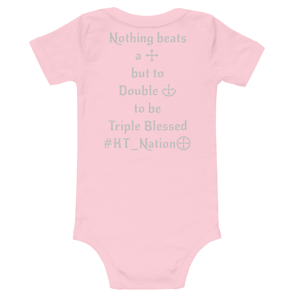 KT Nation Blessed Baby short sleeve one piece