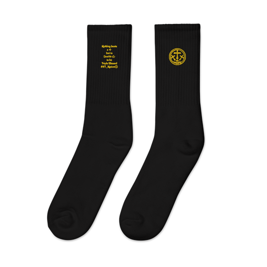 KT Nation Royal Blessed unisex Embroidered socks