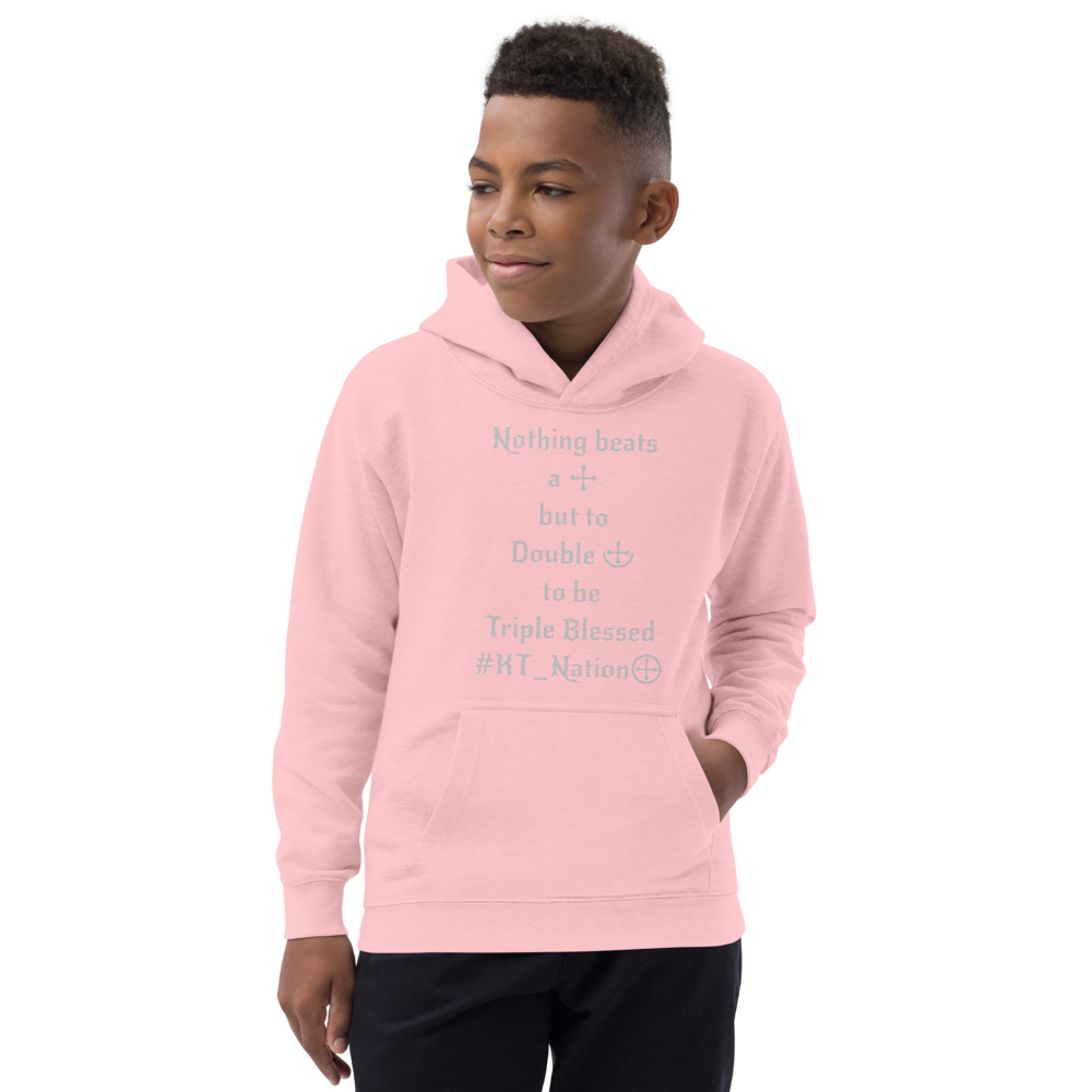 KT Nation Blessed unisex Kids Hoodie (logo on back)