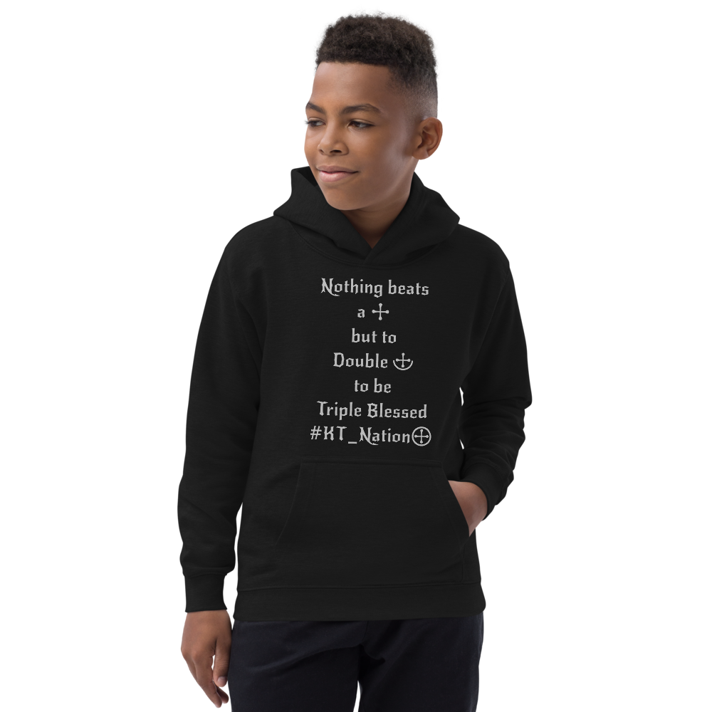 KT Nation Blessed unisex Kids Hoodie (logo on back)