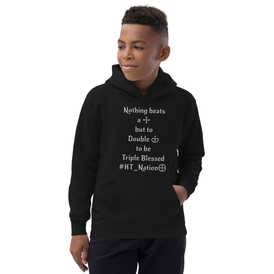 KT Nation Blessed unisex Kids Hoodie (logo on back)