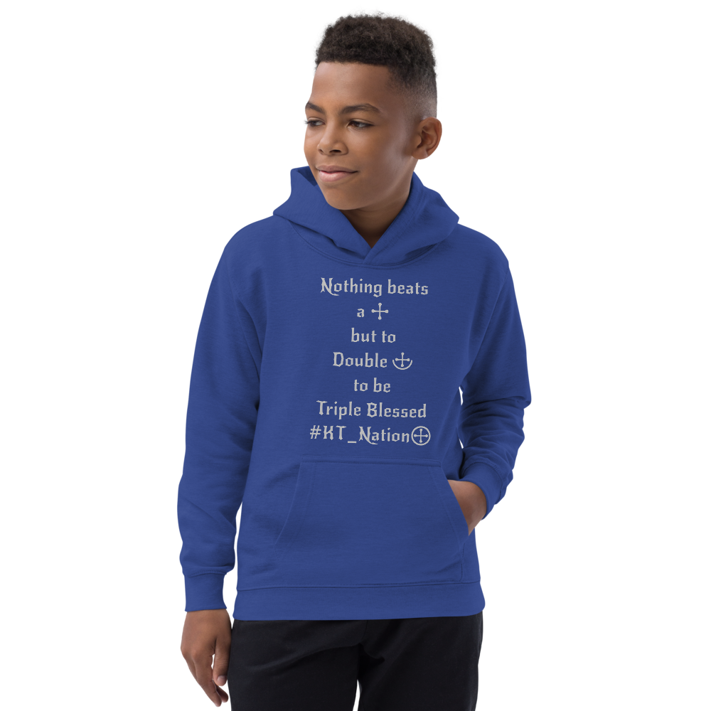 KT Nation Blessed unisex Kids Hoodie (logo on back)