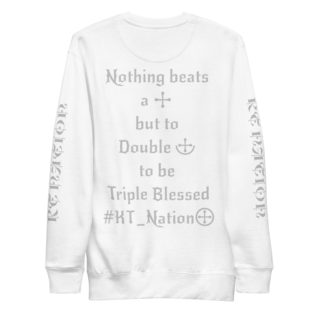 KT Nation Blessed Unisex Fleece Pullover (motto on back)