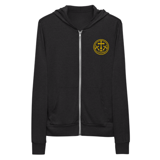 KT Nation Royal Unisex, zip light hoodie