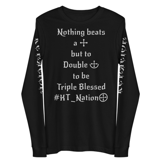 KT Nation Blessed Unisex Long Sleeve Tee (logo on back)