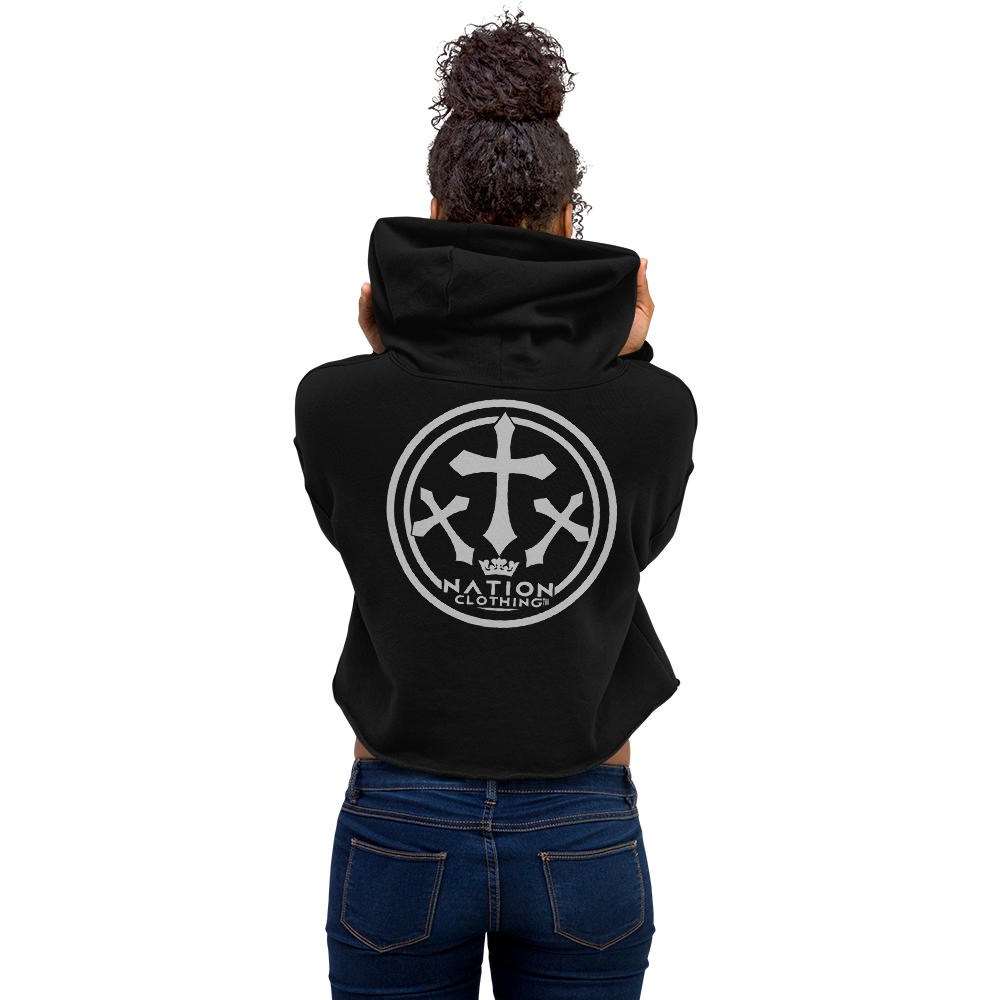 KT Nation Blessed Crop Hoodie (logo on back)