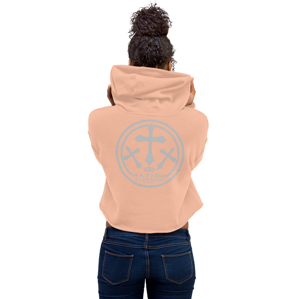 KT Nation Blessed Crop Hoodie (logo on back)