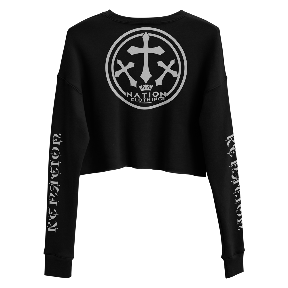 KT Nation Blessed Crop Sweatshirt (motto on back)