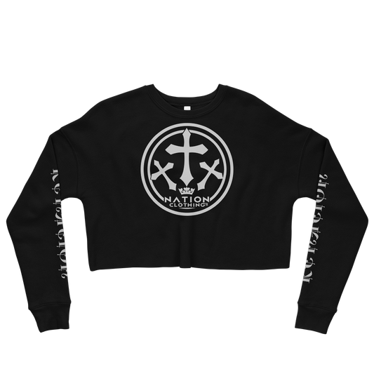 KT Nation Blessed Crop Sweatshirt (motto on back)