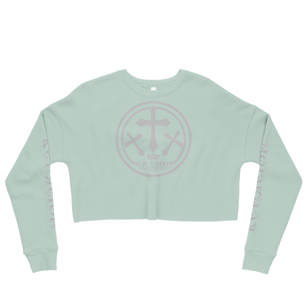 KT Nation Blessed Crop Sweatshirt (motto on back)