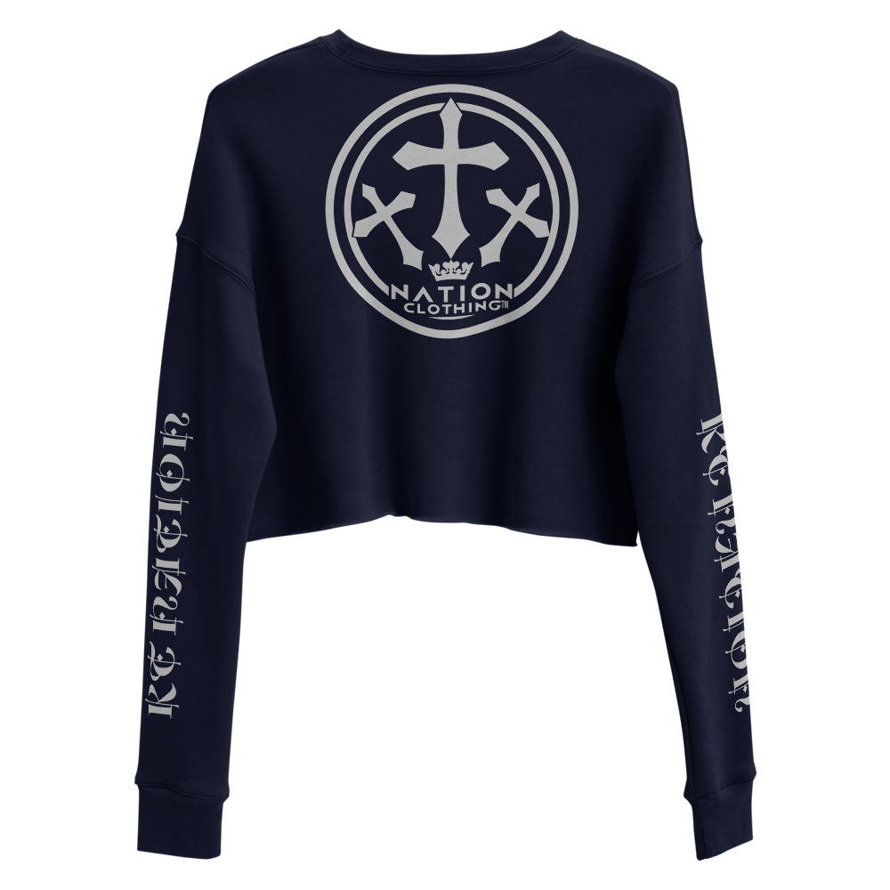 KT Nation Blessed Crop Sweatshirt (motto on back)