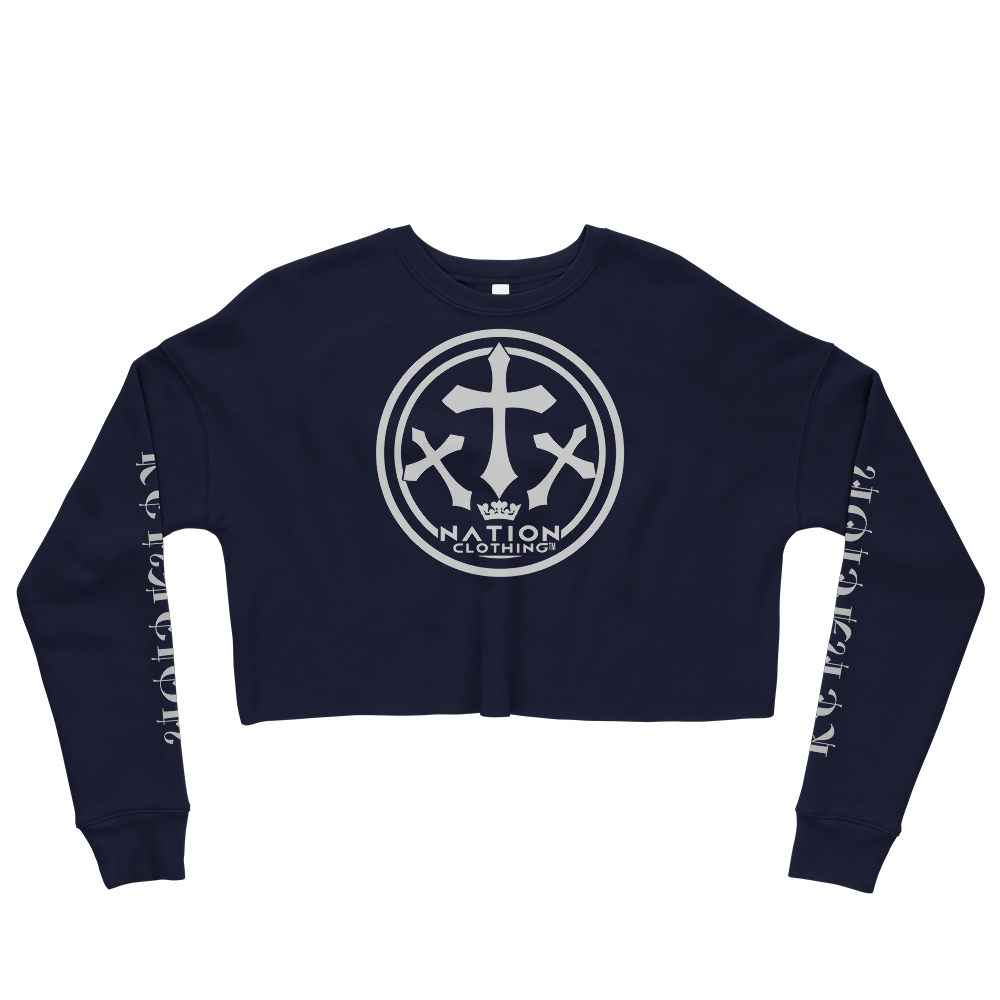 KT Nation Blessed Crop Sweatshirt (motto on back)